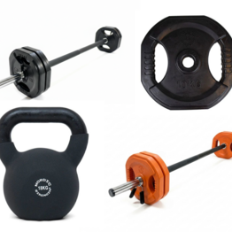 Konkurs fitnessgrossist *Aerobic vægtstang, Kettlebell m.m.*