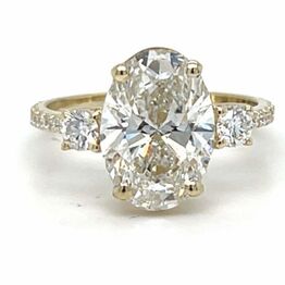 "Solitaire ringe ned naturlig eller lab-grown diamanter "