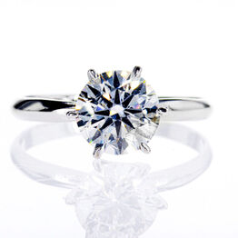 "Solitaire ringe ned naturlig eller lab-grown diamanter "