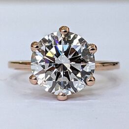 "Solitaire ringe ned naturlig eller lab-grown diamanter "