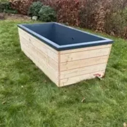 Vildmarksbad med gasvarmer