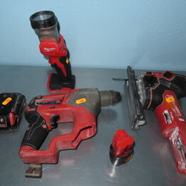 Værktøjsauktion - Vejle - DEWALT, MAKITA, MILWAUKEE, HILTI