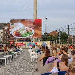 Aarhus Street Food (Storskærm, loungestole og nye solceller)