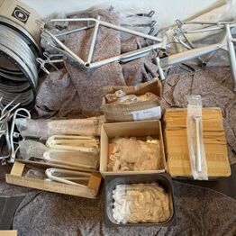 Cykeldele, stel, fælge fra BIOMEGA mm. (MOMSFRI)