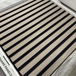 BYGGEMATERIALER, akustikpaneler, lister, troldtekt, træbeton, skruer mm.