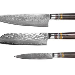 Eksklusive kokkeknive samt pander og herreure *Sendes gratis ved endt auktion*