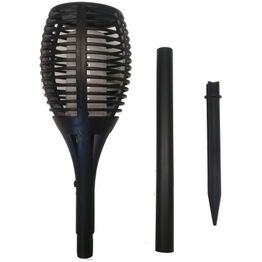 Solcellehavefakler med flammeeffekt sort 48 cm Del 1