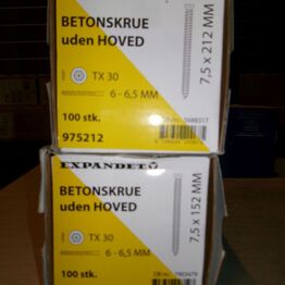 Byggematrialer, m.m.