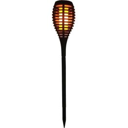 Solcellehavefakler med flammeeffekt sort 48 cm Del 2