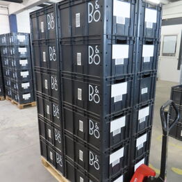 Lagertransportkasser fra Bang & Olufsen