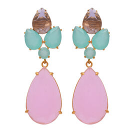 "Håndfremstillet øreringe i forgyldt sølv "