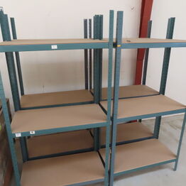 Pallereoler, stålreoler og lagerinventar (MOMSFRI)