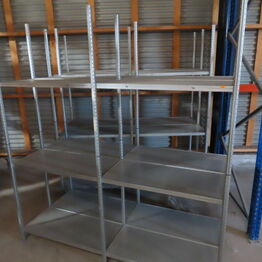 Pallereoler, stålreoler og lagerinventar (MOMSFRI)