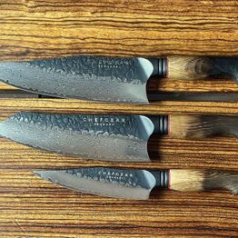 Eksklusive kokkeknive samt pander og herreure *Sendes gratis ved endt auktion*