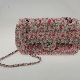 Handbag CHANEL Tweed Quilted Mini