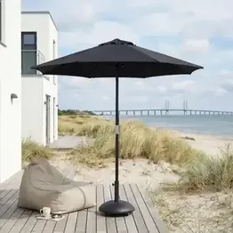 "Parasoller fra Cinas i sort dug 3 Ø "