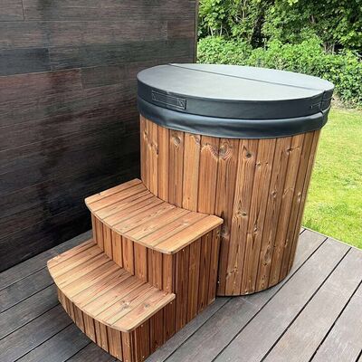 Isbade med gladfiberinsats og LED lys