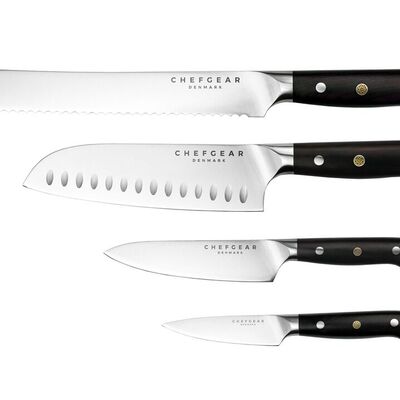 Eksklusive kokkeknive samt pander og herreure *Sendes gratis ved endt auktion*