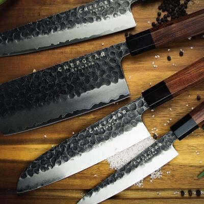 Eksklusive kokkeknive samt pander og herreure *Sendes gratis ved endt auktion*