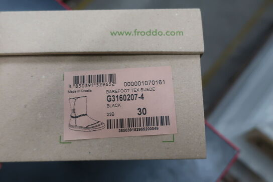 Støvler FRODDO Barefoot Tex Suede G3160207-4 Black Str: 30
