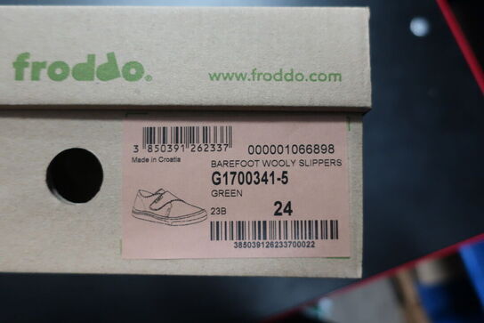 Hjemmesko FRODDO Barefoot Wooly Slippers G1700341-5 Green Str: 24