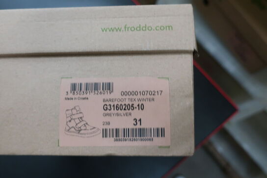 Støvler FRODDO Barefoot Tex Winter G3160205-10 Grey/Silver Str: 31