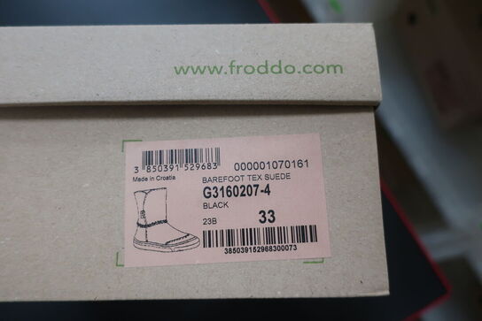 Støvler FRODDO Barefoot Tex Suede G3160207-4 Black Str: 33