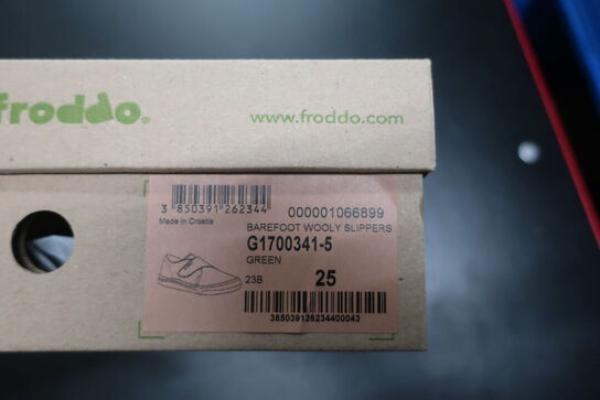 Hjemmesko FRODDO Barefoot Wooly Slippers G1700341-5 Green Str: 25