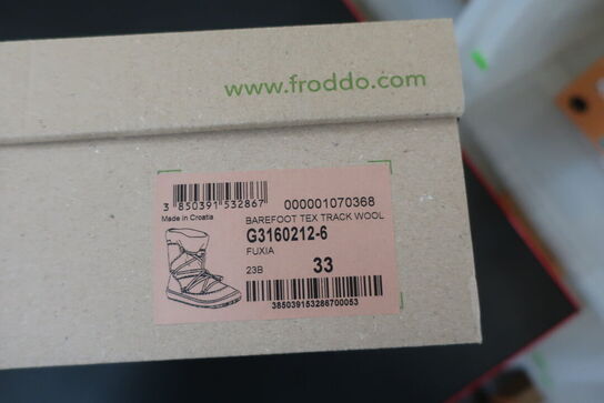 Støvler FRODDO Barefoot Tex Track Wool G160212-6 Fuxia Str: 33