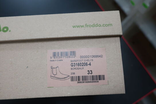 Støvler FRODDO Barefoot Chelys G3160206-4 Bordeaux Str: 33