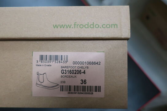 Støvler FRODDO Barefoot Chelys G3160206-4 Bordeaux Str: 36