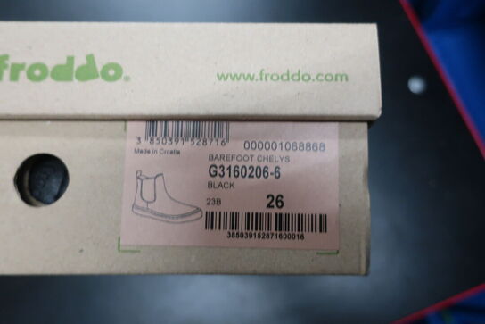 Støvler FRODDO Barefoot Chelys G3160206-6 Black Str: 26