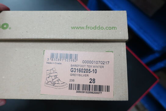 Støvler FRODDO Barefoot Tex Winter G3160205-10 Grey/Silver Str: 28