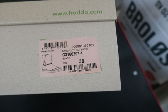 Støvler FRODDO Barefoot Tex Suede G3160207-4 Black Str: 38
