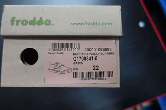 Hjemmesko FRODDO Barefoot Wooly Slippers G1700341-5 Green Str: 22