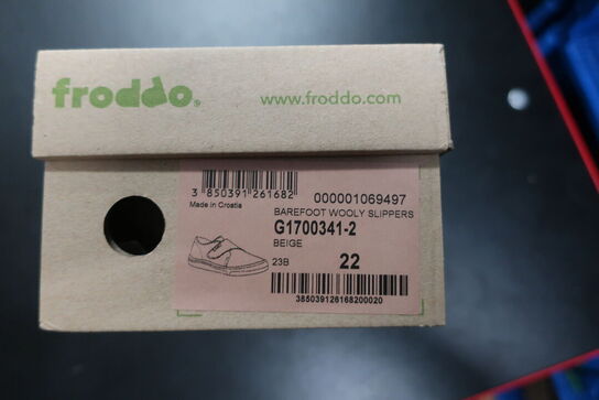 Hjemmesko FRODDO Barefoot Wooly Slippers G1700341-2 Beige Str: 22