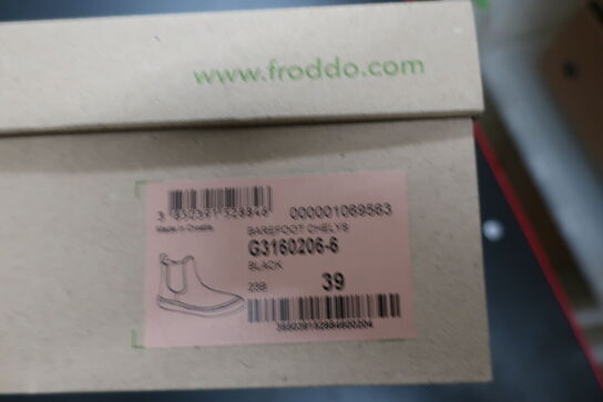 Støvler FRODDO Barefoot Chelys G3160206-6 Black Str: 39