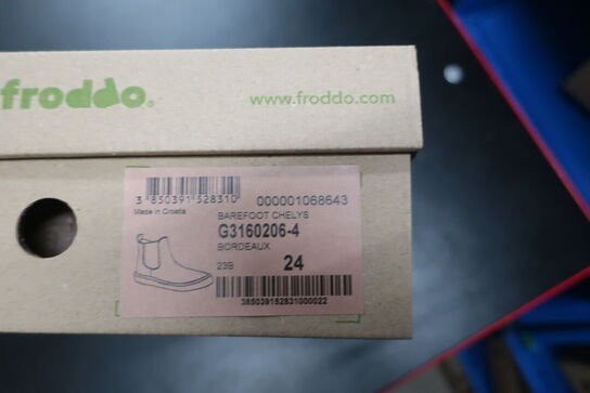 Støvler FRODDO Barefoot Chelys G3160206-4 Bordeaux Str: 24