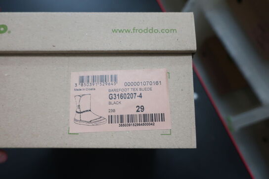 Støvler FRODDO Barefoot Tex Suede G3160207-4 Black Str: 29