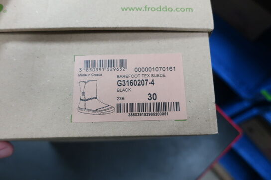 Støvler FRODDO Barefoot Tex Suede G3160207-4 Black Str: 30
