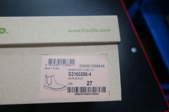 Støvler FRODDO Barefoot Chelys G3160206-4 Bordeaux Str: 27