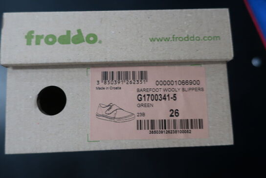 Hjemmesko FRODDO Barefoot Wooly Slippers G1700341-5 Green Str: 26