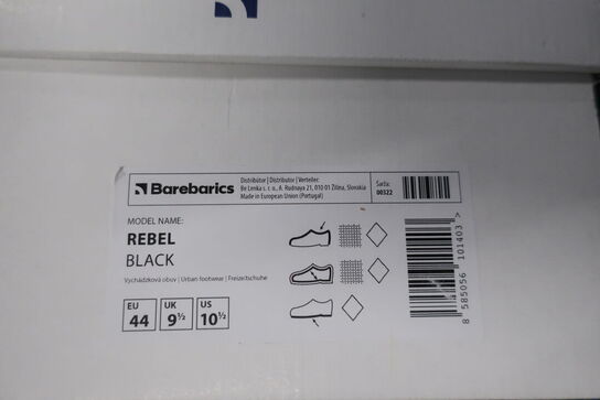 Sko BAREBARICS Rebel Black Str: 44