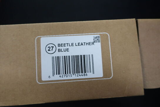 Støvler TIKKI Beetle Leather Blue Str: 27