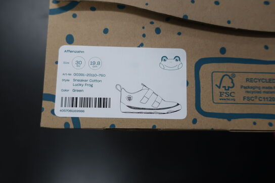 Sko AFFENZAHN Sneaker Cotton Lucky Frog Green Str: 30