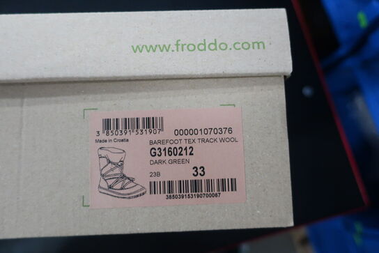 Støvler FRODDO Barefoot Tex Track Wool G3160212 Dark Green Str: 33