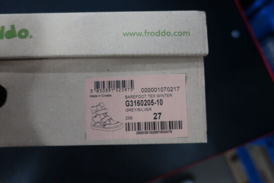 Støvler FRODDO Barefoot Tex Winter G3160205-10 Grey/Silver Str: 27