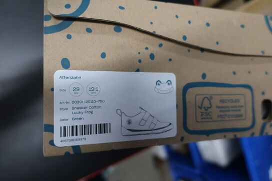 Sko AFFENZAHN Sneaker Cotton Lucky Frog Green Str: 29