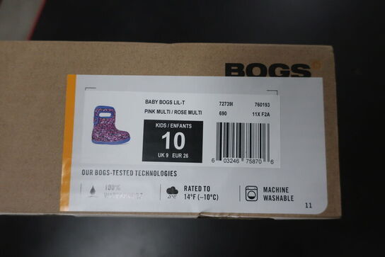 Gummistøvler BOGS Pink Multi/ Rose Multi Str: 26