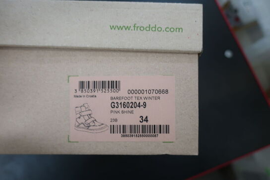Støvler FRODDO Barefoot Tex Winter G3160204-9 Pink Shine Str: 34